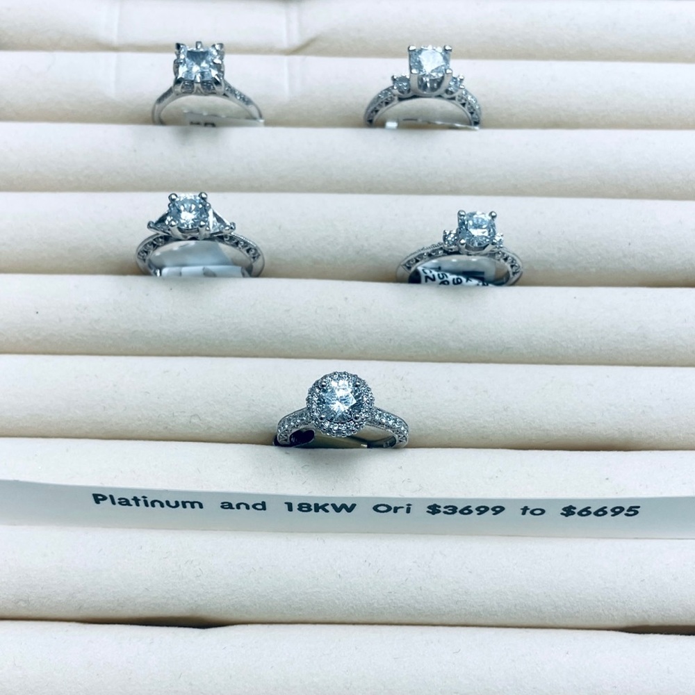 $2295 Any Tacori” Semi-Mounts with side diamonds. Reg $3695-$6695